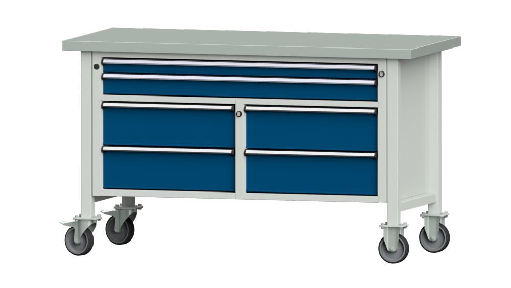 Produktbild Anke Kastenwerkbank mit Rollen und verzinktem Blechbelag V1500 Modell 255 V