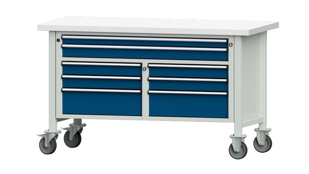 Produktbild Anke Kastenwerkbank dreiteilig mit Kunststoffplatte 40 mm dick V1500 Modell 259 V