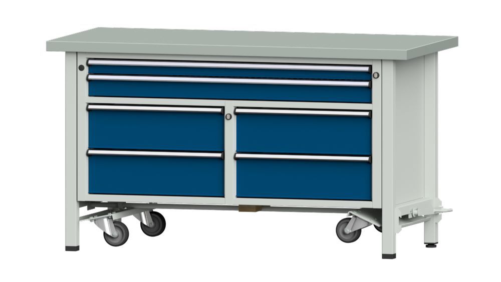 Produktbild Anke Kastenwerkbank 1500 x 700 x 840 mm Blechbelagplatte V1500 Modell 255 V