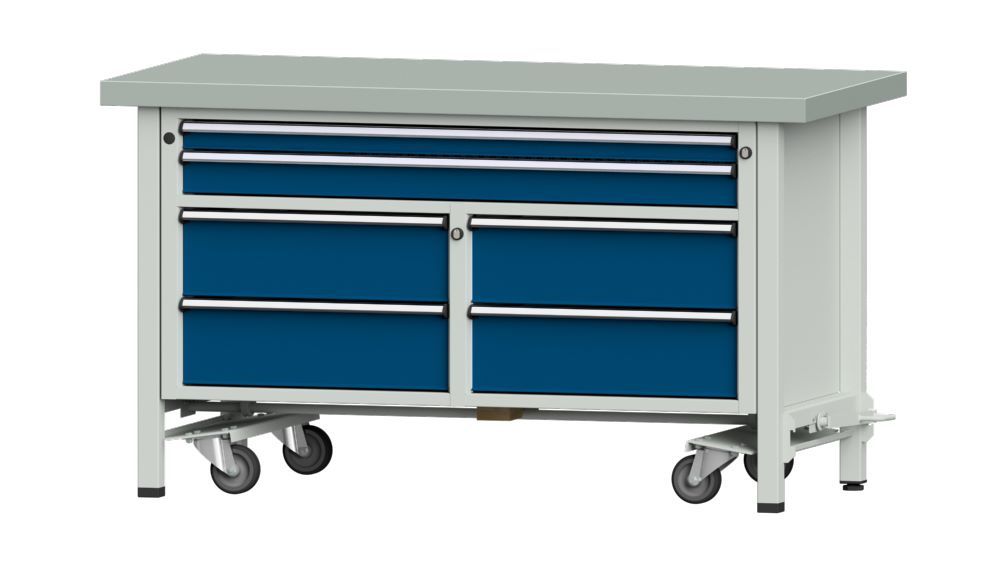 Produktbild Anke Kastenwerkbank 1500 x 700 x 850 mm verzinkter Blechbelag V1500 Modell 255 V