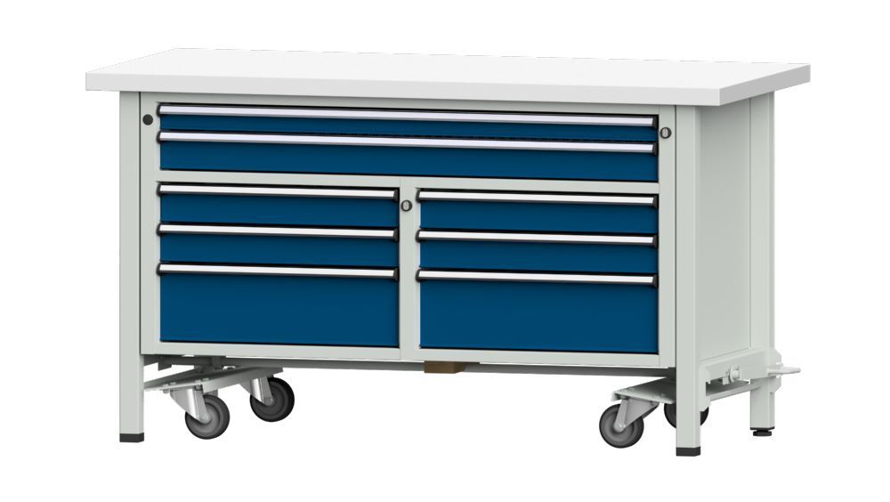 Produktbild Anke Kastenwerkbank 1500 x 700 x 840 mm Kunststoffplatte 40 mm V1500 Modell 259 V