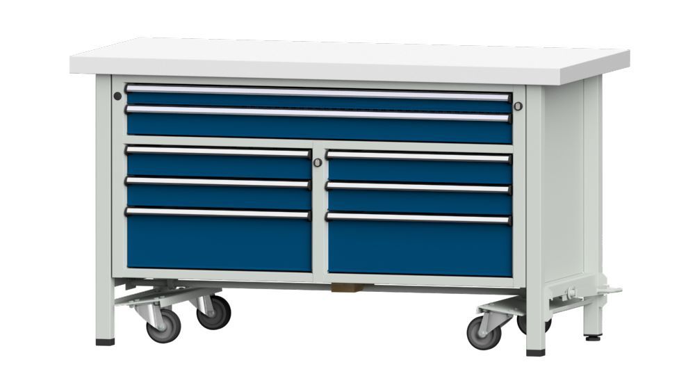 Produktbild Anke Kastenwerkbank 1500 x 700 x 850 mm Kunststoffplatte 50 mm V1500 Modell 259 V