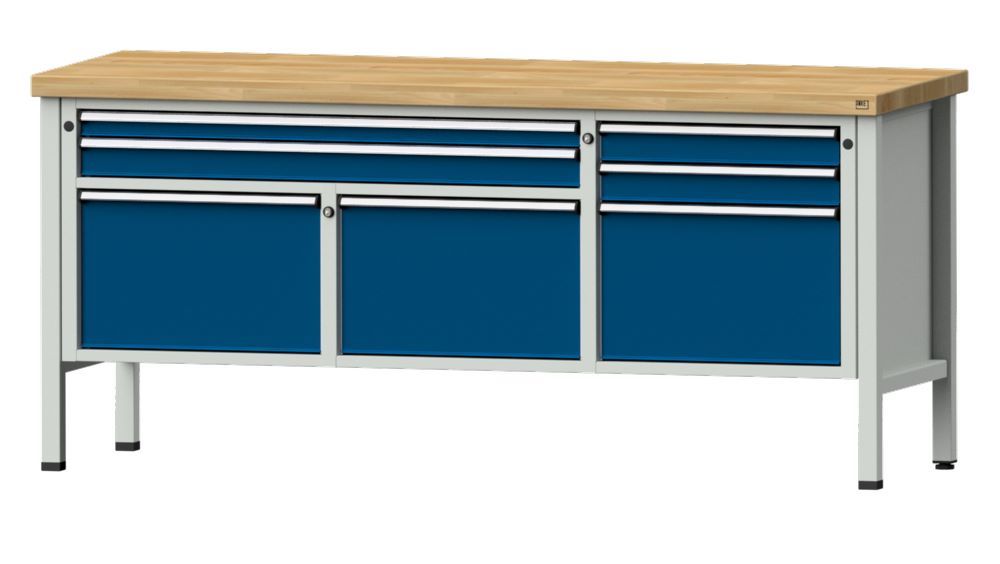 Produktbild Anke Kastenwerkbank 2000 x 900 mm Buchenplatte 50 mm V2000 Modell 281 V