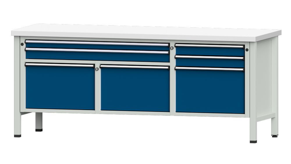 Produktbild Anke Kastenwerkbank 2000 x 840 mm Kunststoffplatte 40 mm V2000 Modell 281 V