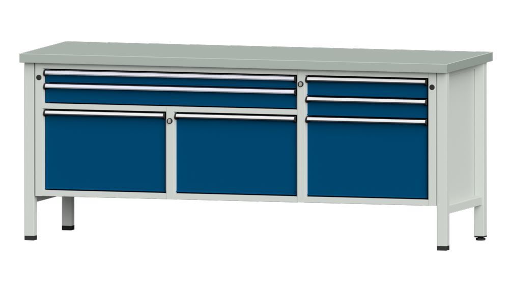 Produktbild Anke Kastenwerkbank 2000 x 840 mm Blechbelag 40 mm V2000 Modell 281 V