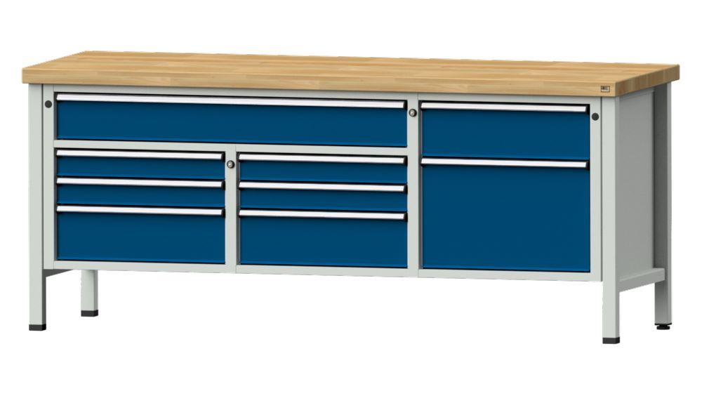 Produktbild Anke Kastenwerkbank 2000 x 850 mm Buchenplatte 50 mm V2000 Modell 282 V