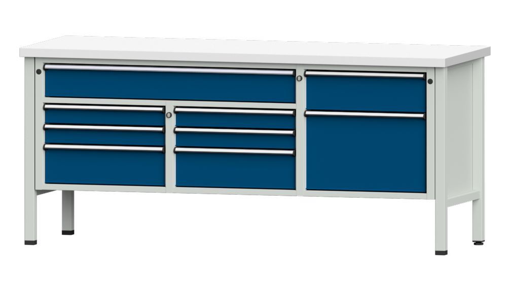 Produktbild Anke Kastenwerkbank 2000 x 890 mm Kunststoffplatte 40 mm V2000 Modell 282 V