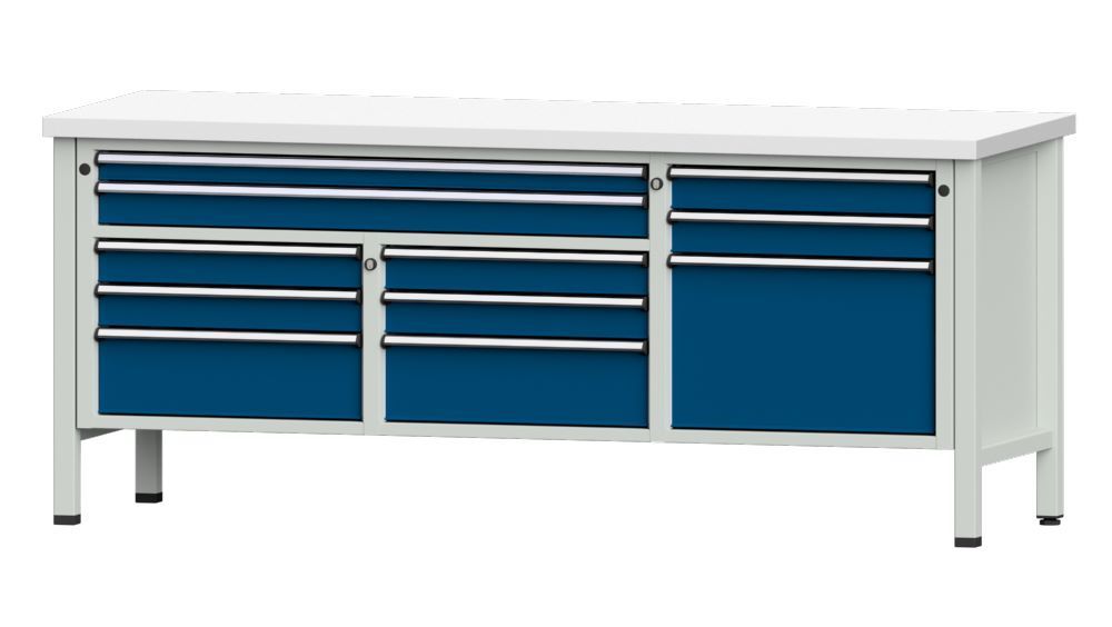 Produktbild Anke Kastenwerkbank 2000 x 840 mm Kunststoffplatte 40 mm V2000 Modell 283 V