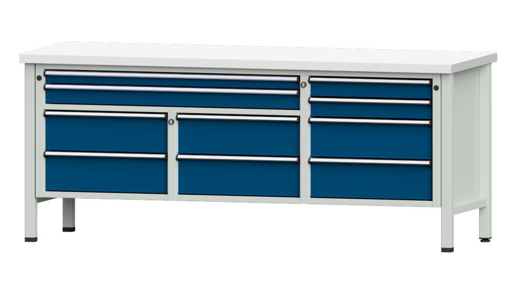 Produktbild Anke Kastenwerkbank 2000 x 840 mm Kunststoffplatte 40 mm V2000 Modell 285 V