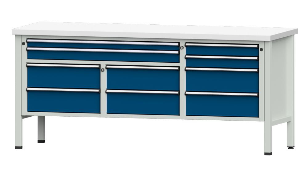 Produktbild Anke Kastenwerkbank 2000 x 890 mm Kunststoffplatte 40 mm V2000 Modell 285 V