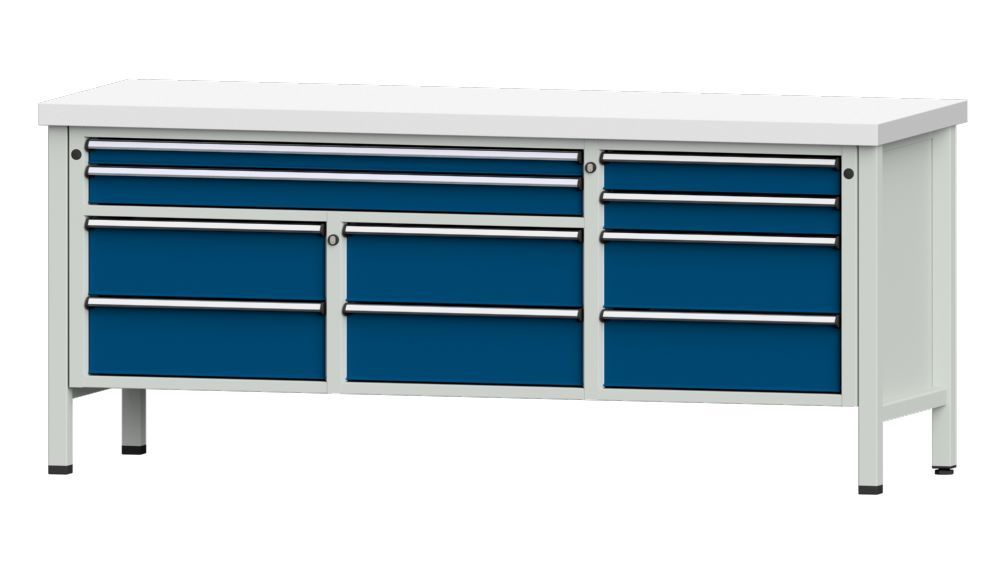 Produktbild Anke Kastenwerkbank 2000 x 850 mm Kunststoffplatte 50 mm V2000 Modell 285 V