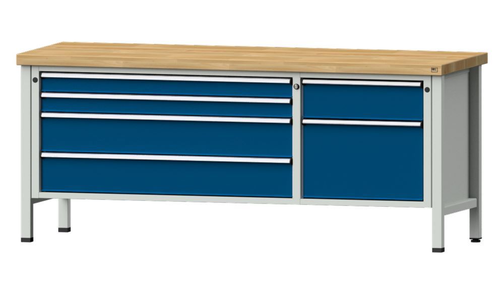 Produktbild Anke Kastenwerkbank 2000 x 850 mm Buchenplatte 50 mm V2000 Modell 286 V