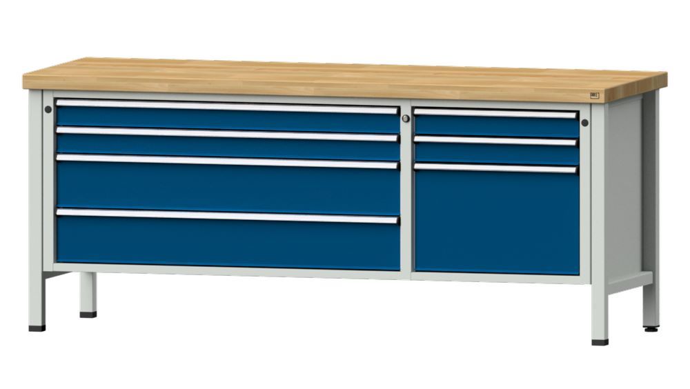 Produktbild Anke Kastenwerkbank 2000 x 850 mm Buchenplatte 50 mm V2000 Modell 288 V