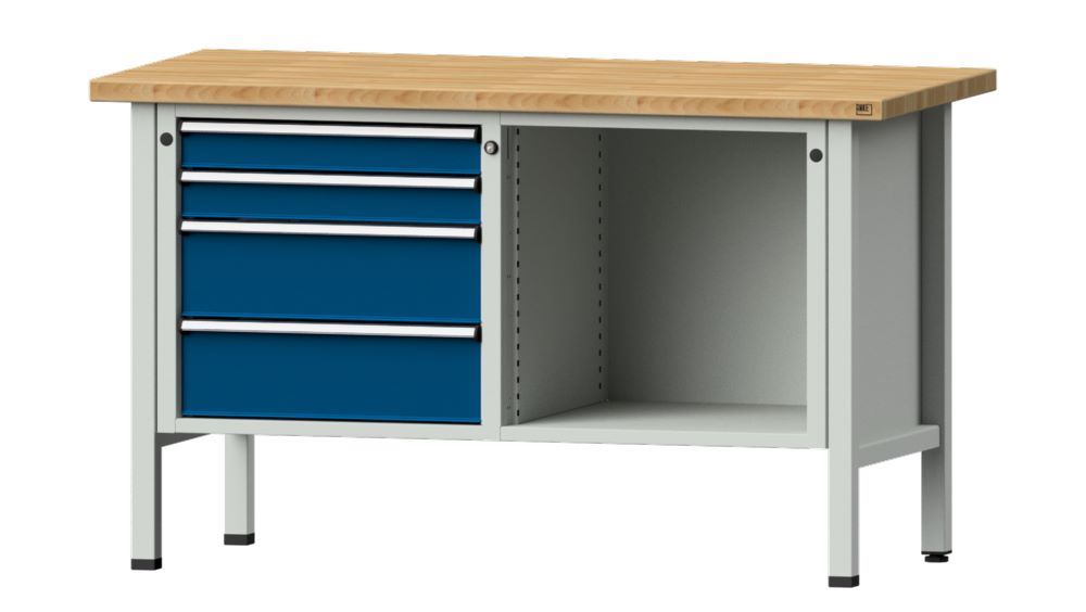 Produktbild Anke Kastenwerkbank 1500 x 700 x 890 mm Buchenplatte 40 mm V1500 Modell 134 V