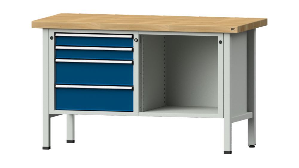 Produktbild Anke Kastenwerkbank 1500 x 700 x 900 mm Buchenplatte 50 mm V1500 Modell 134 V