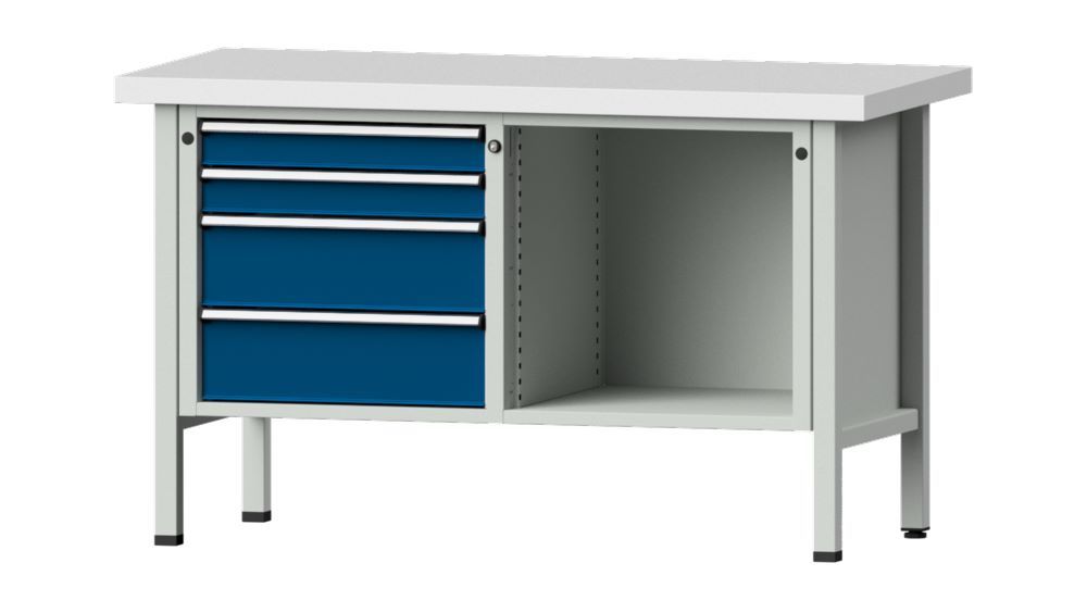 Produktbild Anke Kastenwerkbank 1500 x 700 x 900 mm Kunststoffplatte 50 mm V1500 Modell 134 V