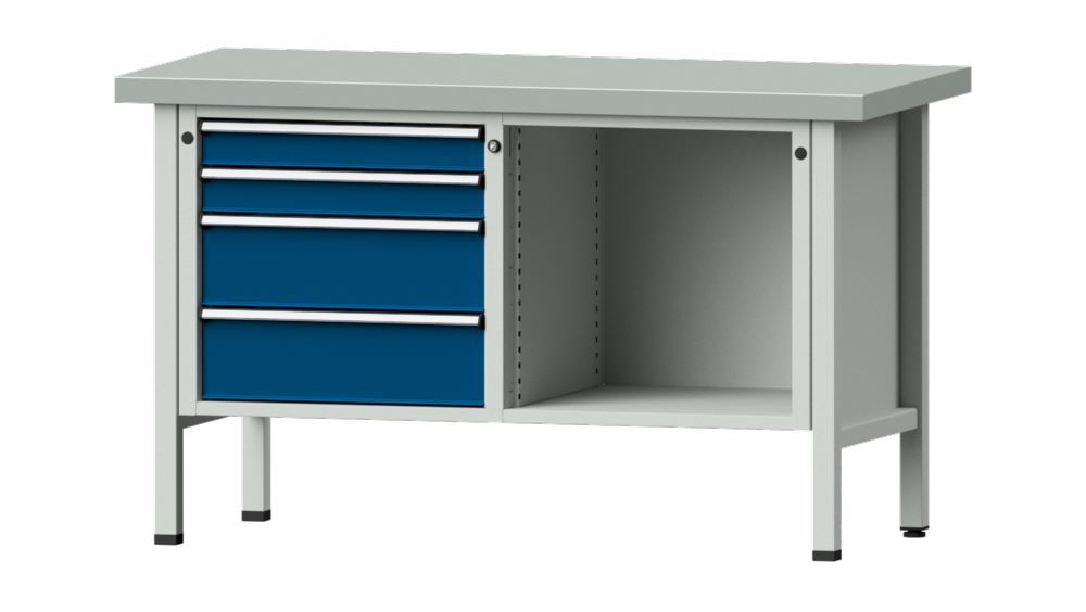 Produktbild Anke Kastenwerkbank 1500 x 700 x 900 mm Blechplatte 50 mm V1500 Modell 134 V