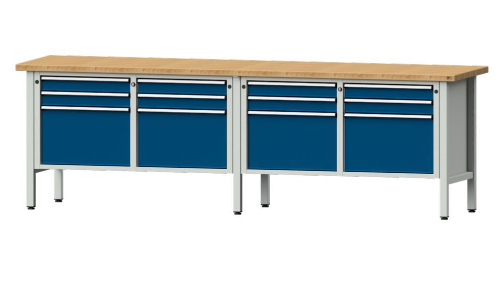 Produktbild Anke Kastenwerkbank 2800 x 890 mm Buchenplatte 40 mm V2800 Modell 233 V