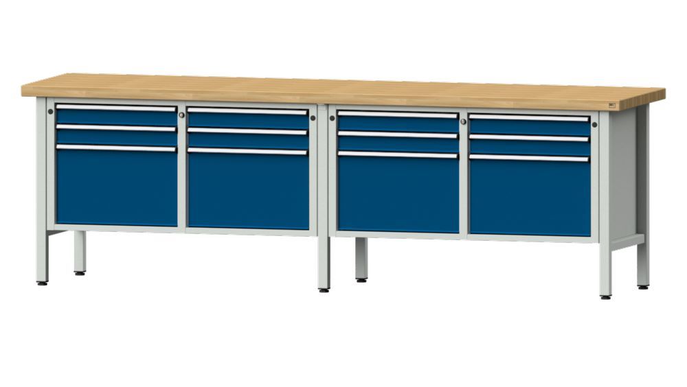 Produktbild Anke Kastenwerkbank 2800 x 900 mm Buchenplatte 50 mm V2800 Modell 233 V
