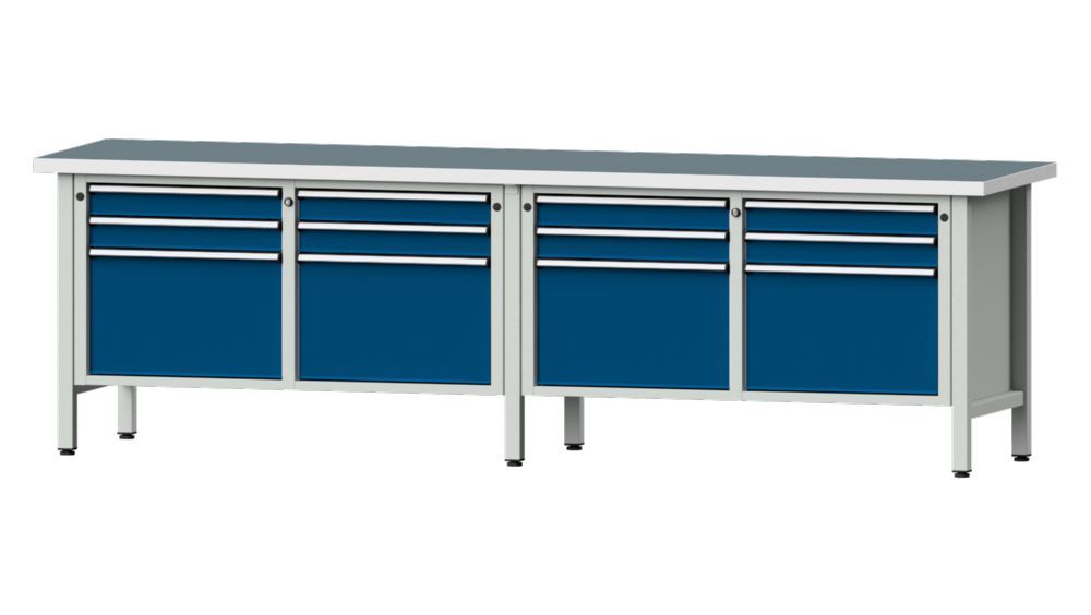 Produktbild Anke Kastenwerkbank 2800 x 840 mm Universalplatte 40 mm V2800 Modell 233 V