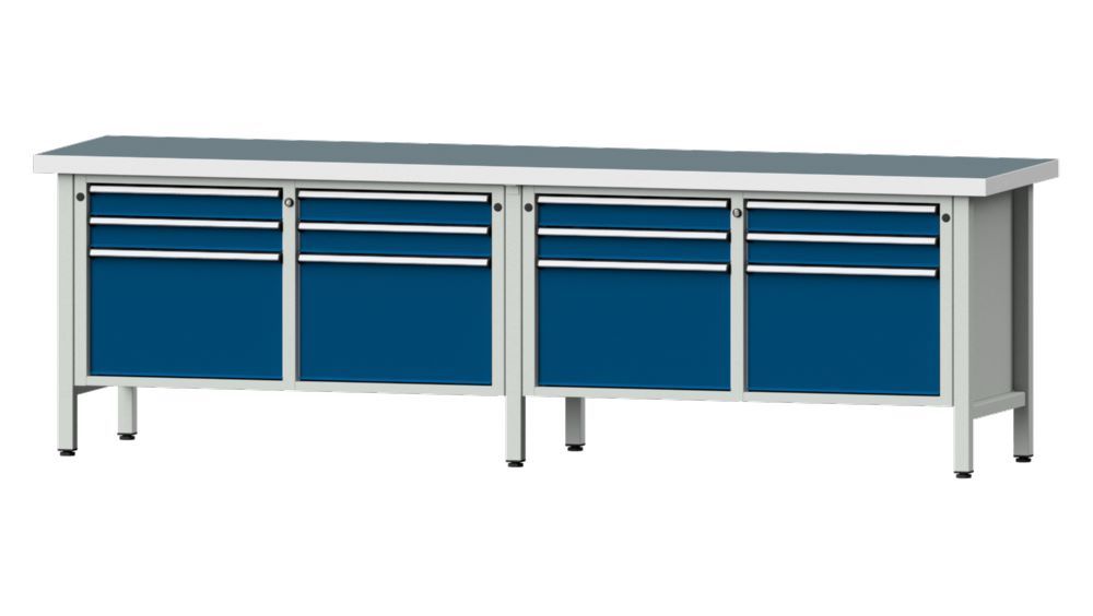 Produktbild Anke Kastenwerkbank 2800 x 850 mm Universalplatte 50 mm V2800 Modell 233 V