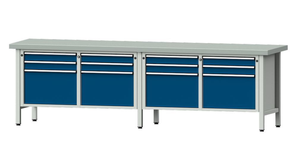 Produktbild Anke Kastenwerkbank 2800 x 850 mm Blechplatte 50 mm V2800 Modell 233 V