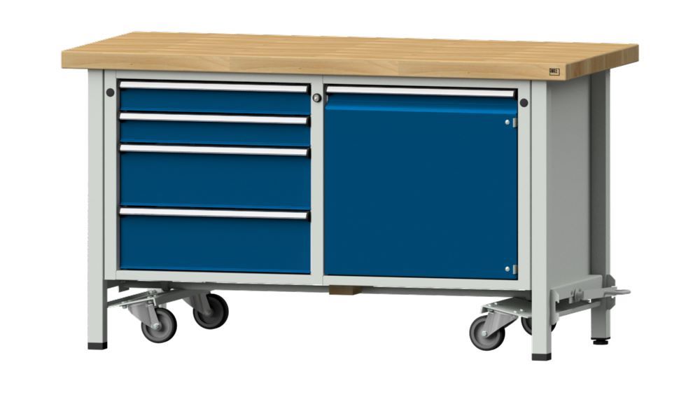 Produktbild Anke Kastenwerkbank fahrbar 1500 x 850 mm Buchenplatte V1500 Modell 131 V