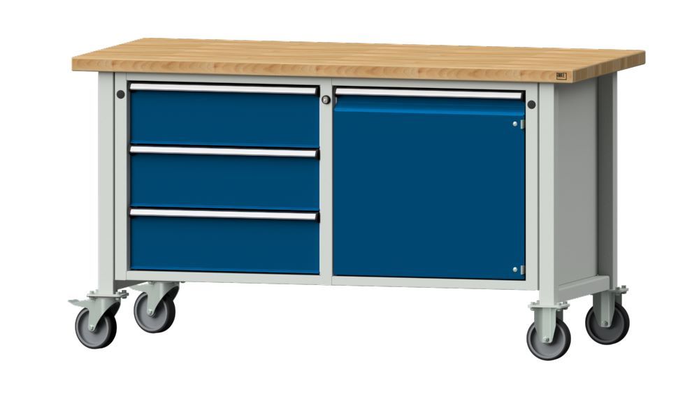 Produktbild Anke Kastenwerkbank fahrbar 1500 x 840 mm Buchenplatte 40 mm V1500 Modell 106 V