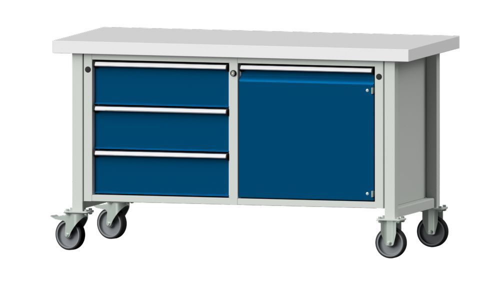 Produktbild Anke Kastenwerkbank fahrbar 1500 x 850 mm Kunststoffplatte V1500 Modell 106 V