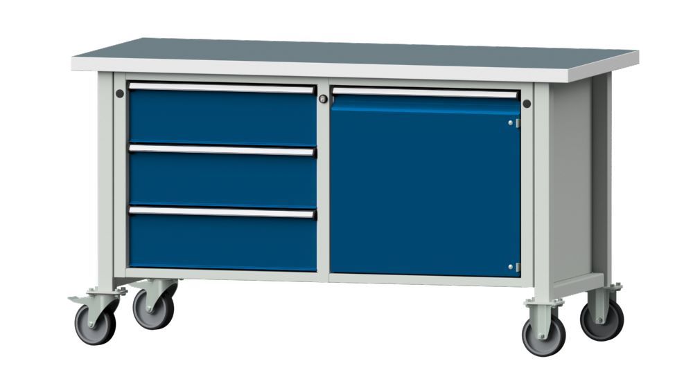 Produktbild Anke Kastenwerkbank 1500 x 840 mm rollbar mit Universalplatte V1500 Modell 106 V