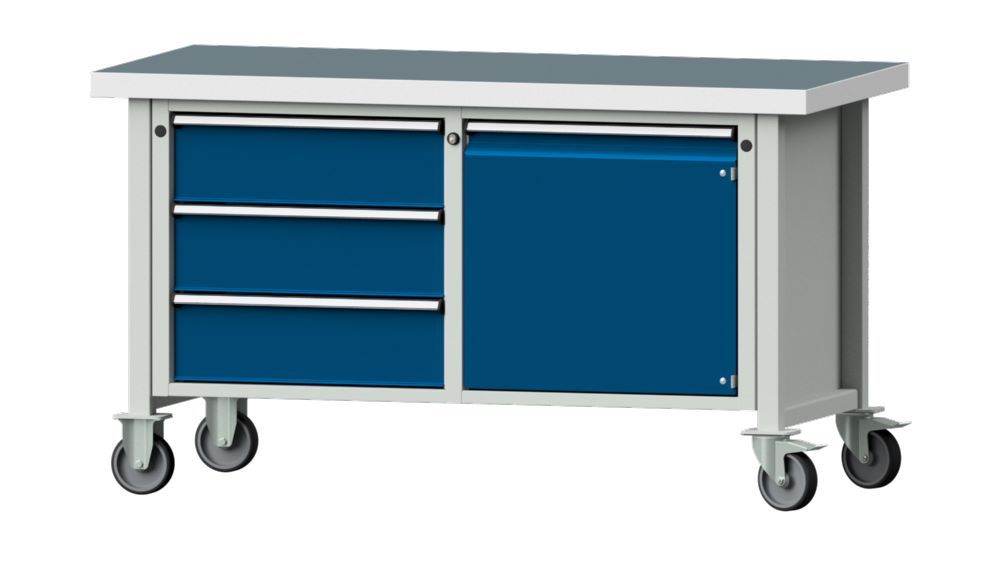 Produktbild Anke Kastenwerkbank 1500 x 850 mm rollbar Universalplatte V1500 Modell 106 V