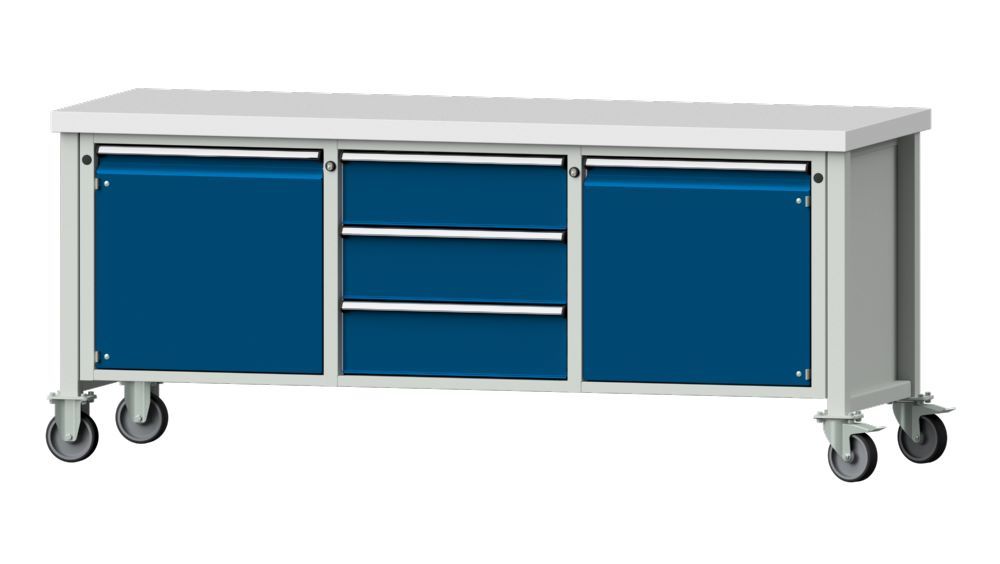 Produktbild Anke Kastenwerkbank 2000 x 850 mm Kunststoffplatte 50 mm V2000 Modell 122 V