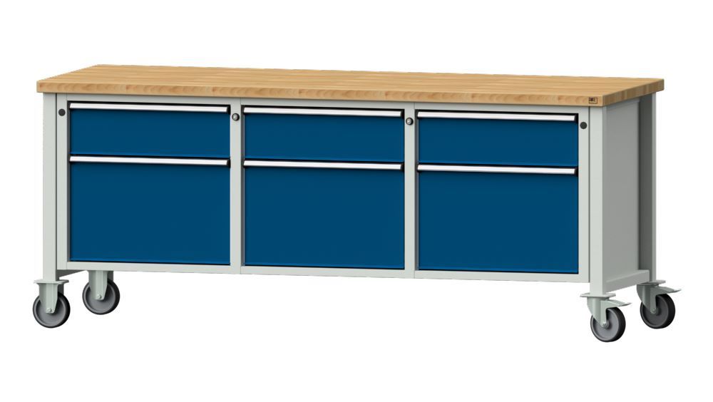 Produktbild Anke Kastenwerkbank Serie V 2000 Modell 223 V 6 Schubladen Buche-Massiv