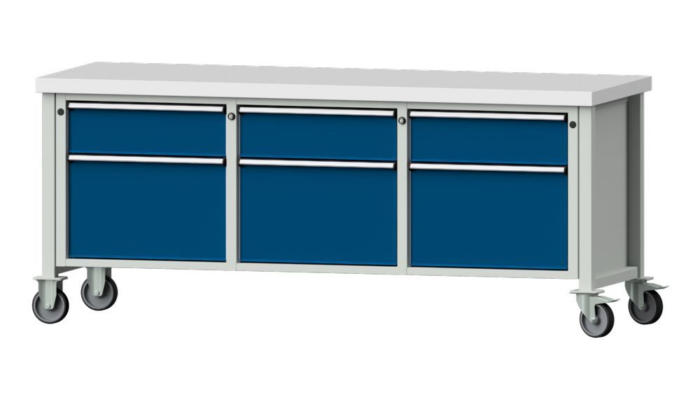 Produktbild Anke Kastenwerkbank Serie V 2000 Modell 223 V fahrbar B 2000 x T 700 x H 850 mm