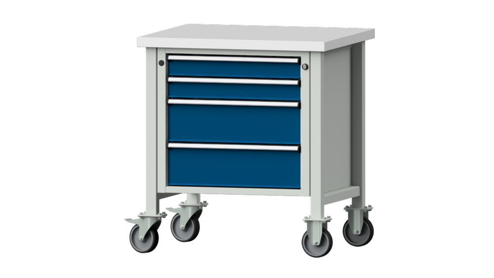 Produktbild Anke Kastenwerkbank Serie V 800 Modell 21 V Kunststoffschichtplatte fahrbar