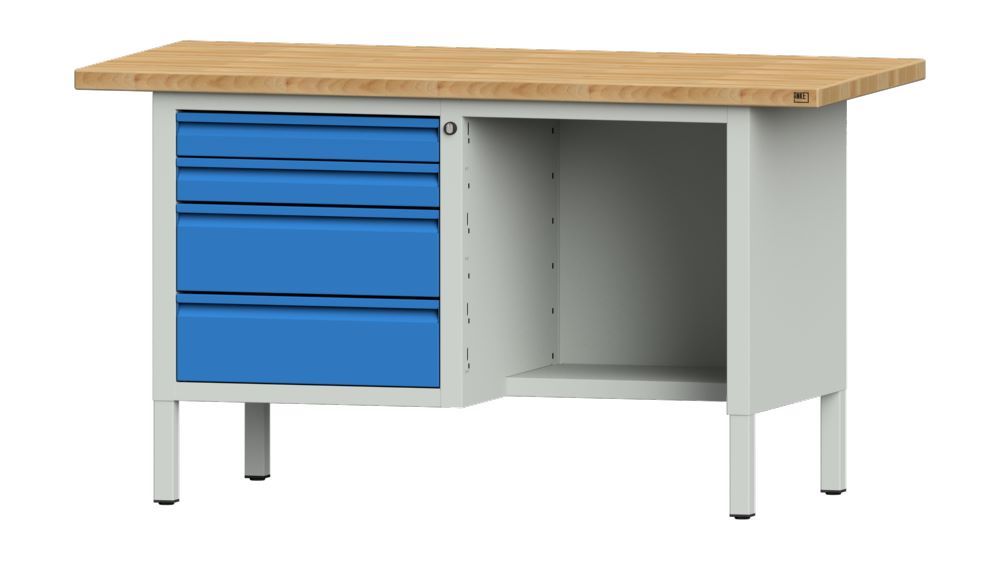 Produktbild Anke Kastenwerkbank mit Schubladen Arbeitsplatte Serie E 1500 Modell 334 E