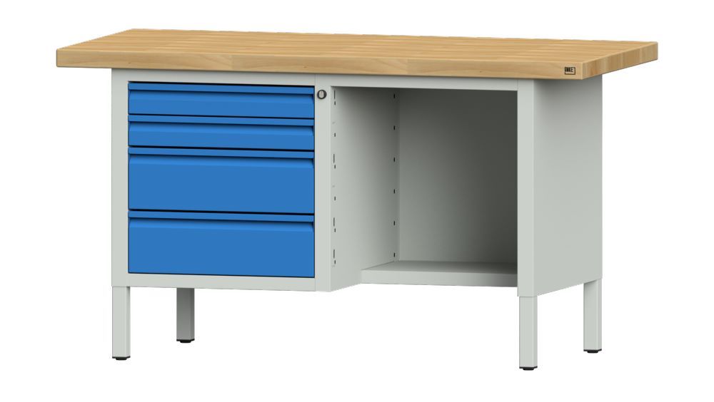 Produktbild Anke Kastenwerkbank mit Buche Massiv Platte Serie E 1500 Modell 334 E