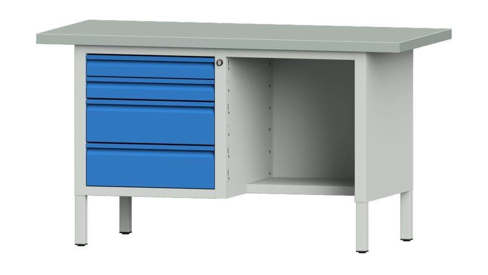 Produktbild Anke Kastenwerkbank Serie E 1500 Modell 334 E verzinktes Blech