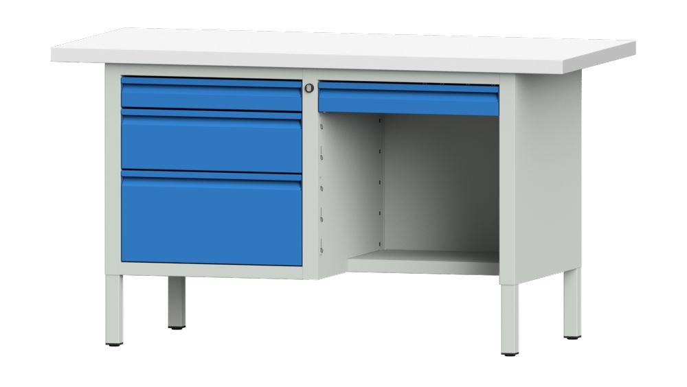 Produktbild Anke Kastenwerkbank Maße 1500 x 700 x 840 mm Serie E 1500 Modell 348 E