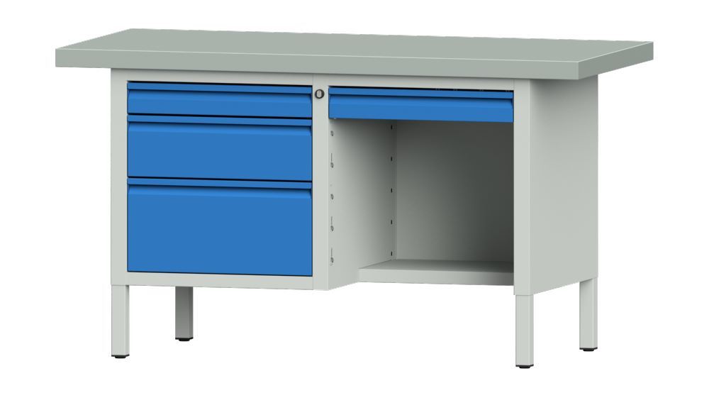 Produktbild Anke Kastenwerkbank Serie E 1500 Modell 348 E mit Sitzer Rechts