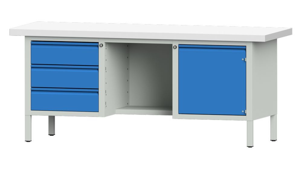 Produktbild Anke Kastenwerkbank Breite 2000 Höhe 850 mm Serie E 2000 Modell 355 E