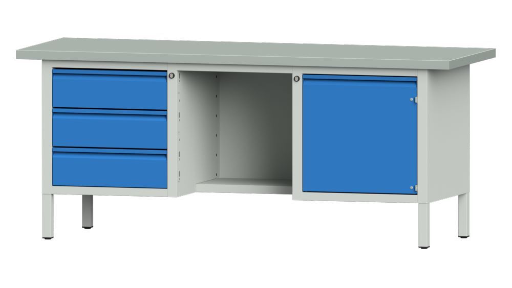 Produktbild Anke Kastenwerkbank Oberfläche Blechbelag Serie E 2000 Modell 355 E