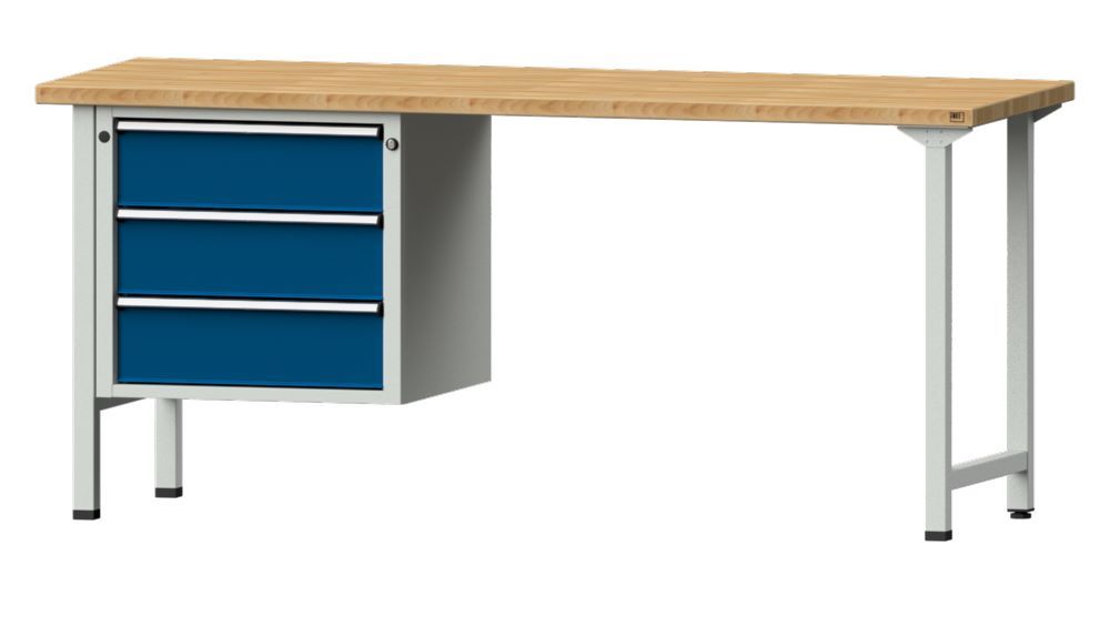 Produktbild Anke Kombiwerkbank Serie V 2000 Modell 726 V Buche-Massiv Platte Höhe 40 mm