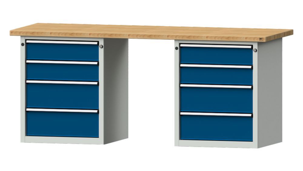 Produktbild Anke Kombiwerkbank 2000 x 840 mm Buchenplatte Serie V2000 Modell 840 V