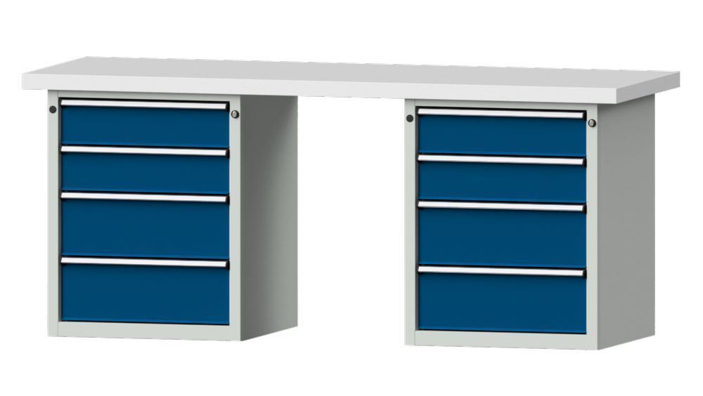 Produktbild Anke Kombiwerkbank 2000 x 850 mm Kunststoffplatte 50 mm V2000 Modell 840 V