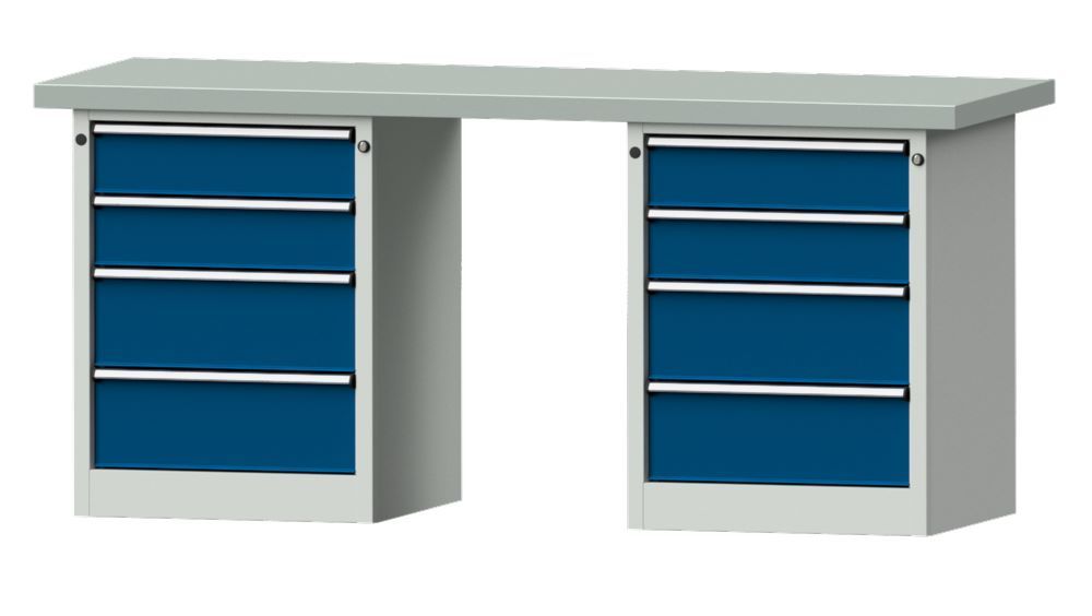 Produktbild Anke Kombiwerkbank Serie V 2000 Modell 840 V 2000 x 700 x 900 mm RAL 7035 / 5010