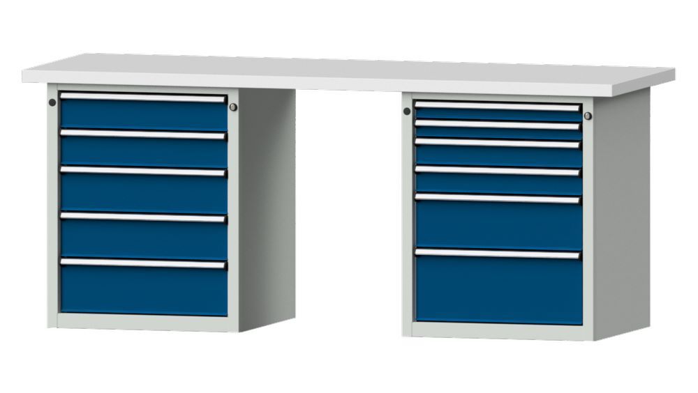 Produktbild Anke Kombiwerkbank Serie V 2000 Modell 841 V mit Kunststoffschichtplatte