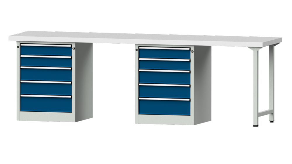 Produktbild Anke Kombiwerkbank RAL 7035/5010 Serie V 2800 Modell 915 V