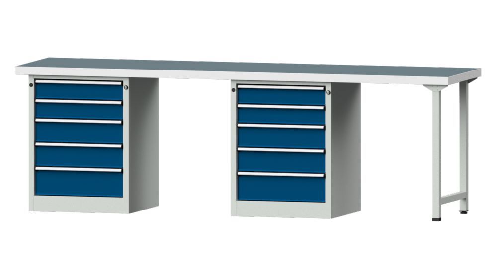 Produktbild Anke Kombiwerkbank Serie V 2800 Modell 915 V Universalplatte RAL 7035 / 5010