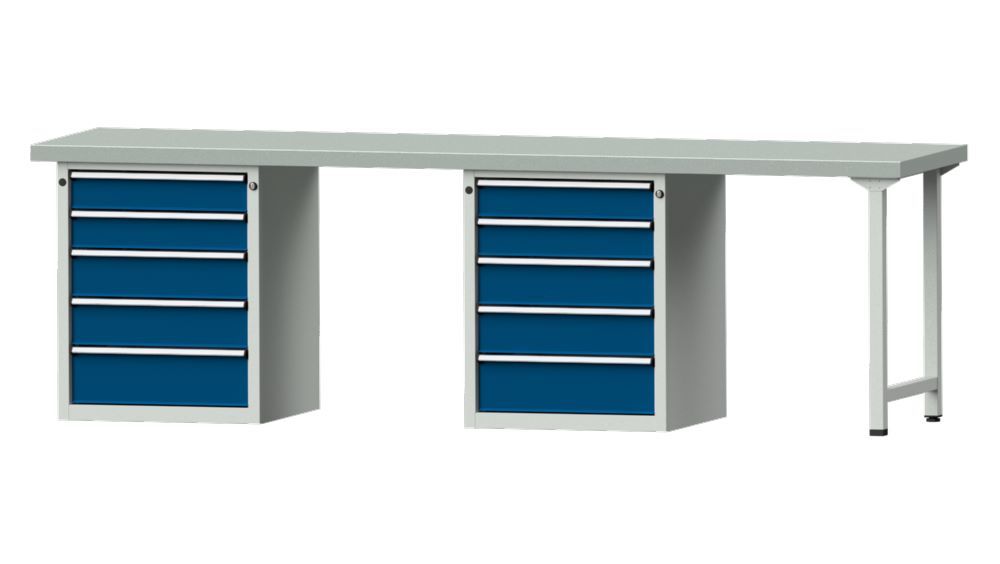 Produktbild Anke Kombiwerkbank Serie V 2800 Modell 915 V Platte verzinktem Blechbelag B 2800 mm